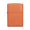 Zippo Windproof Lighter Orange Matte w/Zippo Logo