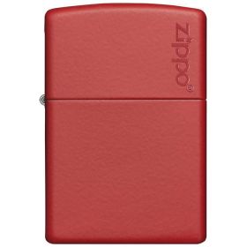 Zippo Windproof Lighter Red Matte w/Zippo Logo