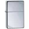 Zippo Windproof Lighter Vintage High Polish Chrome with Slashes