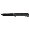 SOG SEAL Pup Elite - Fixed Serrated Blade - Kydex Sheath - Black TiNi Partially Serrated Knife
