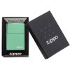 Zippo Windproof Lighter, Classic High Polish Green Zippo Logo